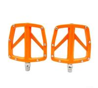 Pédales de VTT à roulement scellé conçues pour améliorer l'efficacité de votre parcours à vélo sur n'importe quel terrain (orange)