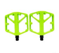 Pédales de VTT avec fonctions antidérapantes et roulements DU pour une rotation efficace (vert)