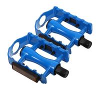 Pédales de VTT en Alliage D'aluminium, Antidérapantes, Bleues | Roulement à Billes Intégré, Bandes Réfléchissantes, pour Vélo Tout Terrain et Pignon Fixe