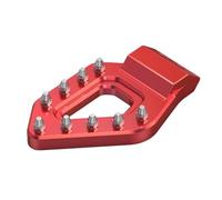 Pédales en alliage d'aluminium Plaque pédale frein arrière et repose-pieds forgés, vélo tout-terrain électrique pour Stark Varg MX EX 2024 2025 pédales(Red Brake Pedal)