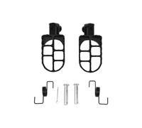 Pédales en alliage d'aluminium Repose-pieds moto pour Yamaha DL650 PW 80 TW200, pédales Dirt Pit Bike, accessoires modifiés pédales(Black)