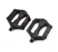 Pédales en plastique compatibles avec VTT, vélos de route et vélos de piste avec bande de roulement antidérapante et dimensions équilibrées de la plate-forme