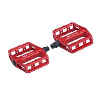 Pédales Force Alu BMX Hot Rouge avec roulements à billes et axe Cr-Mo