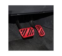 Pédales Frein Compatible avec Toyota pour Hilux Revo 2015 2016 2017 2018 2019 2020 2021 À Pédale Voiture Accélérateur Pédale Frein Pédales Housse Tampons(Rouge)