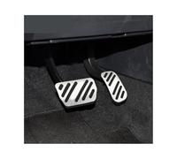 Pédales Frein Compatible avec Toyota pour Hilux Revo 2015 2016 2017 2018 2019 2020 2021 À Pédale Voiture Accélérateur Pédale Frein Pédales Housse Tampons(Silver)