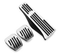 Pédales Frein Pédales d'accélérateur antidérapantes pour BMW Série 1 et 3, pour X1 E39, E46, E87, E90, E91, E92 Capuchons Pédales(Fuel Brake Clutch MT)