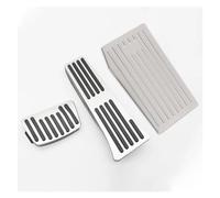 Pédales Frein pour Hyundai pour Tucson pour NX4 2021 2022 2023 2024 Hybride N Line Voiture Accélérateur Frein Repose-Pieds Pédales Couverture Tampons Accessoires Pédales Voiture(3pcs Sliver)