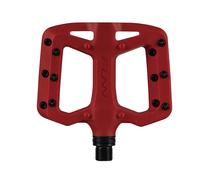 FUNN Pédales de vélo Taipan S en thermoplastique renforcé fibres de verre avec axes CrMo 9/16 Rouge