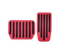 Pédales Gaz Frein Pour Tesla Pour 2025 Pour Model3 Pour Model Y Accessoires Pédale accélérateur alliage aluminium Pédale frein Couvre-pédale(Red)