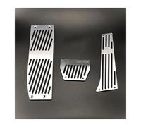 Pédales Gaz Freins Pédale De Frein Gaz Repose-pieds Alliage Noir Style Voiture Pour BMW E93 Pour X1 1 2 3 4-series E39 E46 E87 E84 E90 E91 E92 Repose-pieds(AT Silver)