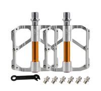 Pédales larges et plates en alliage d'aluminium pour vélo de montagne, 3 roulements à joints, pédales antidérapantes et durables
