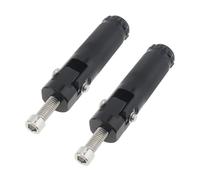 Pédales M8 Ose-pieds Repliables En Alliage D'aluminium Pour Moto Scooter Vélo Vélo Électrique VTT UTV(Noir)