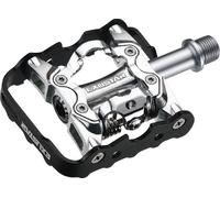 Exustar Pédales de vélo E-PM86 Clip/Cage Noir/Argenté