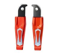 Pédales Passager Arrière Pliantes Moto Repose-Pieds Repose-Pieds Arrière Pliants pour MT07 pour MT-07 pour TMAX 530 500 pour YZF R3 R25 Repose-Pieds De Moto(Rouge)