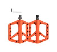 Pédales plates de rechange pour vélos de tous les jours | Larges plateformes en nylon, broches en acier, broches surélevées et marquages gauche/droite
