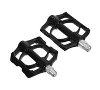Pédales Plates de Vélo en Alliage D’Aluminium Noir, 3 Roulements | Plateforme Large Antidérapante, Contact Texturé, pour Route et Gravel, Cyclistes Quotidiens, Entraînement