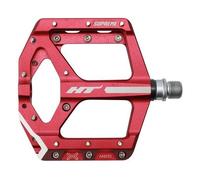 Pédales Plates En Aluminium HT Components ANS10 Pour VTT Rouge