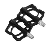 Pédales Plates Pliables de Vélo en Alliage D'aluminium Noir | 3 Roulements Étanches, Plateforme Large et Antidérapante, Verrouillage Précis, pour Route, Gravel et Voyage