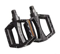 Pédales plates pour vélos d'enfants avec tige filetée en acier de 12 mm et 14 mm, roulements lubrifiés scellés et crampons antidérapants améliorés des deux côtés (14 mm)