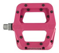 Pédales Plates Raceface Chester Petite: Nylon Axe: Cr-Mo 9/16" Magenta