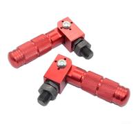 Pédales pliables en aluminium CNC pour trottinette électrique et vélo électrique, design robuste avec surface anodisée, rouge/noir, 15 x 3,9 x 2,5 cm (rouge)