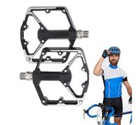 Pédales pour Cyclisme - en d'aluminium - Pédales Plates de Rechange pour vélo de Course - Pédales Larges - pour Le Cyclisme, Les Voyages, la randonnée, l'entraînement des Hommes et des Femmes