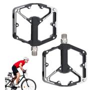 Pedales pour Cyclisme, Pièce De Rechange Plate en D'Aluminium, Pedales De Vélo avec Pointes Anti-Dérapantes, pour Hommes Femmes Entraînement Extérieur Exercice Voyage