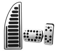 Pédales Pour Gaz Et Frein Pour Ford Pour Focus 2 3 4 MK2/3/4 Pour Kuga Pour Escape RS ST 2005-2017 Jeu Pédales Embrayage Accélérateur Frein Avec Revêtements Pédale Voiture(Black ST AT and Rest)