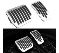 Pedales pour Tesla Model 3 et Model Y 2020-2024,Pédale en Acier Inoxydable, Couvre-pédale, 2 Pièces Antiderapant Pédales De Voiture, 1 x PéDale De Frein, 1 x Pédale D'accélérateur(Argent)