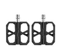 pédales pour vélo Pédales de vélo en Fibre Carbone T700, ultralégères, étanches, à 3 roulements, axe Titane, pièces détachées for(Black)