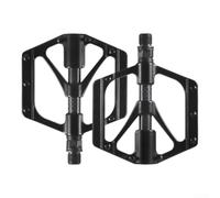 Pédales pour vtt Large pour surface Double Roulements Étanches | Alliage aluminium et pour fibre , ultra-léger, pour surface large antidérapante, pour route et montagne