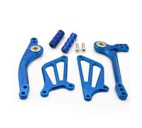 Pédales Repose-pieds Arrière En Aluminium Moto Pour Suzuki SV650 SV 650 S 2015 2026 2017 2018 Levier De Frein Et De Vitesse Avec Aileron(BLEU)