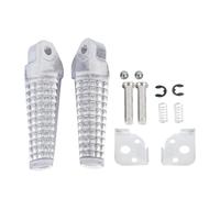 Pédales Repose-pieds Arrière Moto Pour Suzuki GSXR 750 1996-1999 GSX-R 600 1997-2000 GSF600 N S Pour BANDIT 1997-1999 DR-Z400S(ARGENT)