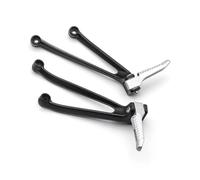 Pédales Repose-Pieds Arrière Passager Antidérapants en Aluminium pour S1000RR 2009-2017 Cale Pied Moto(2009-2017 Silver)