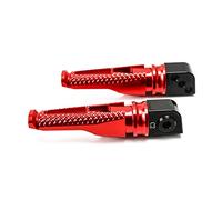 Pédales Repose-pieds Moto Repose-pieds arrière de moto repose-pieds de plaque pour K&awasaki ZX10R ZX6R / Ninja636 ZX9R ZX12R ZX-14R / ZZR1400 ER6N / ER6F ZRX1200 Repose-pieds de Moto (Color : Rouge