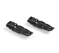 Pédales Repose-pieds Moto Universal Motorcycle Arrière Pieds Pieds Pieds Pédales Pédales Scooter Scooter Foot-Peg Pedal Modification de la pédale Aluminium Repose-pieds de Moto (Color : Noir)
