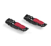 Pédales Repose-pieds Moto Universal Motorcycle Arrière Pieds Pieds Pieds Pédales Pédales Scooter Scooter Foot-Peg Pedal Modification de la pédale Aluminium Repose-pieds de Moto (Color : Rouge)