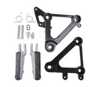 Pédales Repose-pieds Motorcycle Front Pedals Footrest Foot Pegs Bracket Set For CBR400 NC23 1988-1989 Aluminum alloy