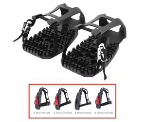 Pédales résine pour vélo de route - P2R Scada - Noir - Adaptables cales auto - Homme