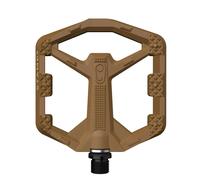 Crankbrothers Pédale plateforme Stamp 0 – corps composite léger, 12 broches – Taille S Marron