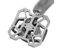 Pédales SPD, Adaptateur de Plate-Forme Automatique en Alliage D'aluminium, Pédales Plates pour Vélo de Montagne, Vélo de Route (Titane)