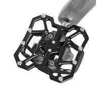 Pédales SPD, Adaptateur de Plate-Forme Automatique en Alliage d'aluminium, Pédales Plates pour Vélo de Montagne, Vélo de Route (Black)