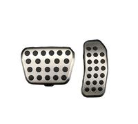 Pédales sport voiture Compatible avec Ford pour Fiesta MK6 2009-2021 couvre-pédales d'accélérateur de frein de style de voiture.(2pcs for AT)