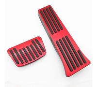 Pédales sport voiture Compatible avec Hyundai pour Tucson 2021-2023 Couvre-pédales de voiture Couvre-pédale d'accélérateur de frein Repose-pieds(AT Red)