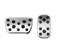 Pédales sport voiture Compatible avec Toyota pour prado 150 2010-2020 Couvercle de pédale de voiture en aluminium Accélérateur Frein Repose-pieds Pad Accessori(Silver)
