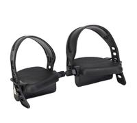 Pédales Vélo d’Appartement avec Sangles 9/16 Pouce Antidérapantes Remplacement Vélo Indoor