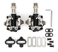 Pédales Vélo de Route Auto - Bloquantes, Aluminium et Acier Chromoly, Taille 97x68x32 mm, Accessoires Inclus - Adaptateur Anti - Dérapant, Installation Facile, pour Cyclisme Lois