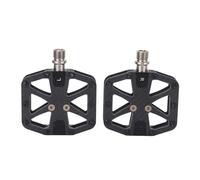 Pedales Velo Fibres De Carbone 3K, Plateforme Plate avec Pins Antiderapants, Aluminium Et Noyau Ti Alloye - Traction Amelioree, Pedalage Puissant, Convient Velo Route