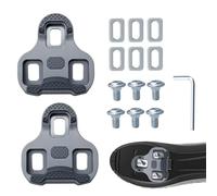 Pédales Vélo Route Compatibles pour Look Keo, Cales Chaussures Vélo, Angle Réglable 4.5°, pour Cyclistes de Route et Course(Gris)