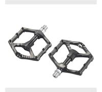 Pédales Vélo Tout-Terrain Alliage Alu 12.6cm Double Roulement | Grip antidérapant accru, pics de sécurité, idéal sentiers boueux, compatible pour vtt route, robuste